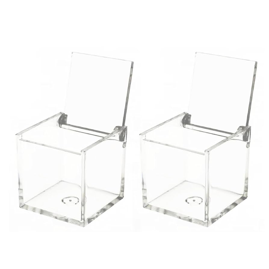 Amazon｜HAMILO アクリルボックス 蓋付き 透明ケース 2点セット